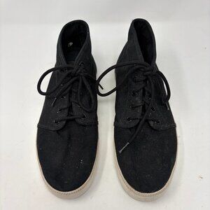 Timberland men's Groveton Chukka boots canvas 8.5 black lace up sneakers